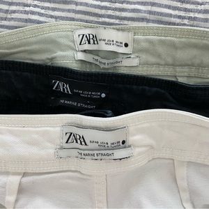 Zara Marine Straight Pant-3 pairs.